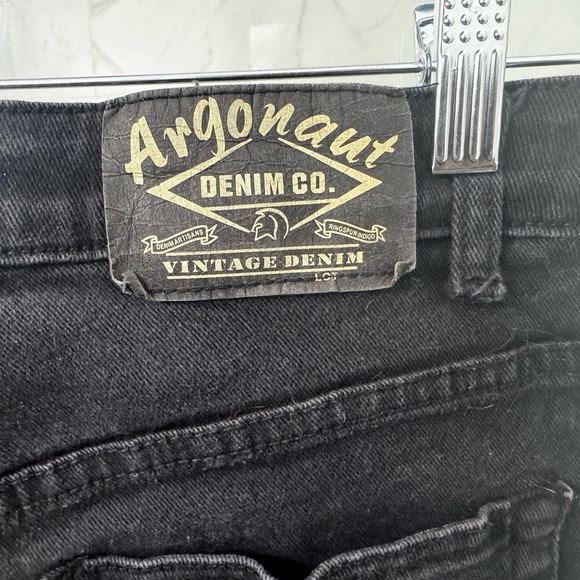 Argonaut Nation Black Moto Distressed Skinny Jeans - Size 32x32 Streetwear Gold - Picture 6 of 6